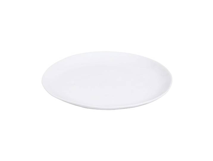 Assiette plate en porcelaine blanche, ovale, uni - Pomax, Porceli