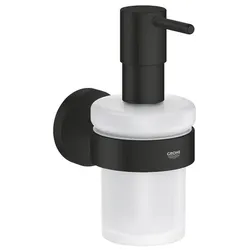 GROHE Seifenspender Start Schwarz Matt Metall, Glas 411952430