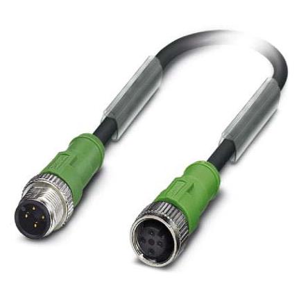 Phoenix Contact 1668360 Sensor-/Aktuatorkabel 0,6 m (SAC-4P-M12MS/ 0,6-PUR/M12FS) (SAC-4P-M12MS/ 0)