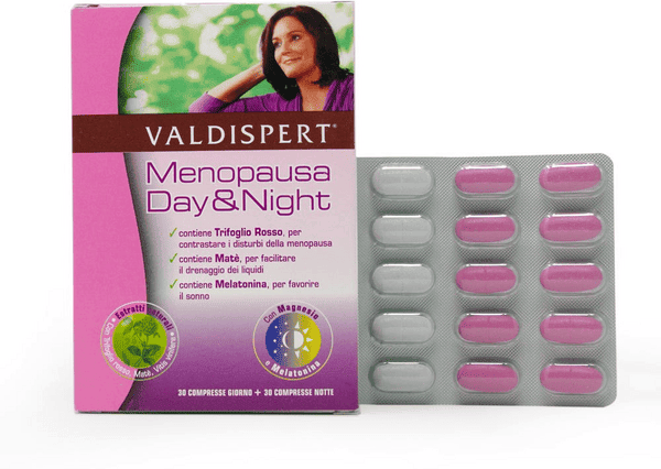 Valdispert Menopausa Day&Night Integratore Alimentare Con Melatonina E Magnesio 60 Compresse