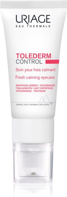 Uriage Toléderm Control Fresh Soothing Eyecare hydratisierende und beruhigende Creme für die Augenpartien 15 ml