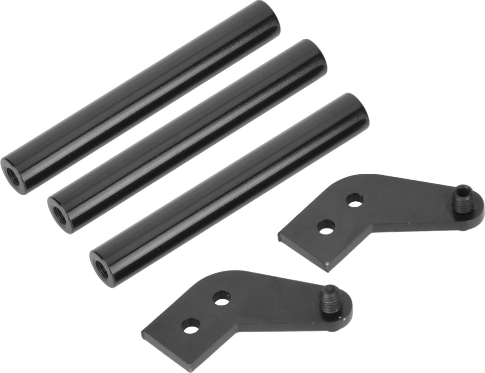 Gistuch Metalen voorbumper-upgrade voor 1/14 Tamiya RC-auto, zwart
