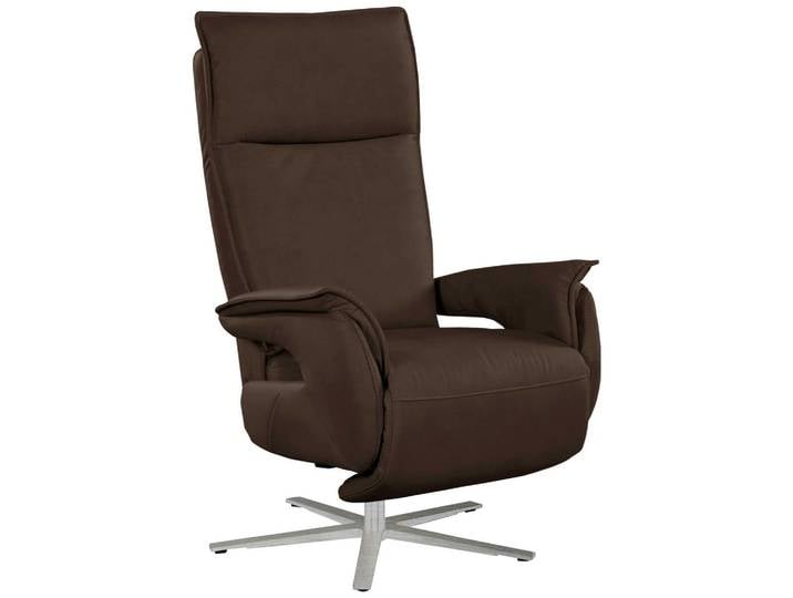 Cantus Relaxsessel, Dunkelbraun, Metall, 77x116x80 cm, Made in EU, Relaxfunktion, Wohnzimmer, Sessel, Relaxsessel