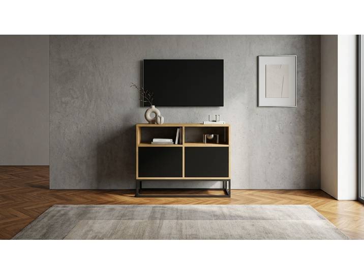 Sideboard TV Eiche Natur geölt