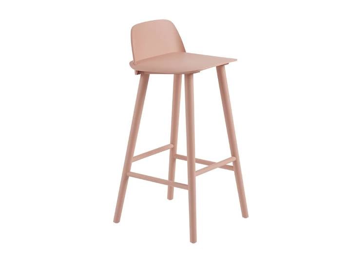 Muuto Chaise de bar Nerd 75 cm Tan rose