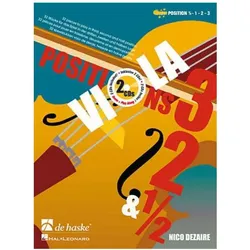 Viola Positions 3, 2, 1/2 (+2 CD/'s) for viola, Schulbücher von Nico Dezaire