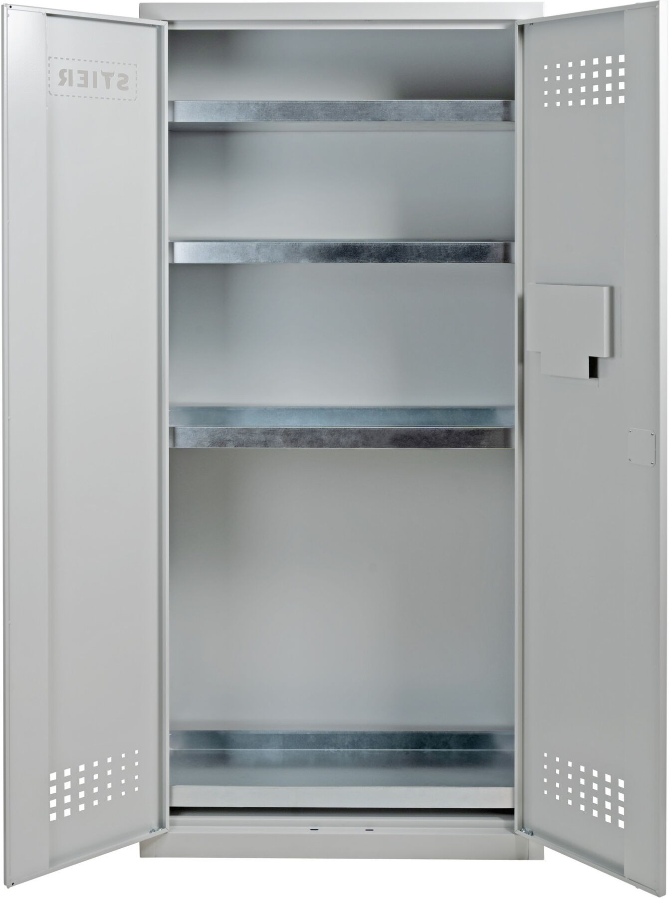 STIER Umweltschrank mit 4 verzinkten Wannenböden 1950x920x420mm (904850)