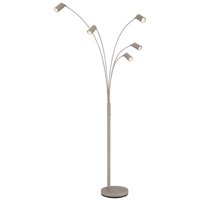 GLOBO LIGHTING Stehlampe "ROBBY", beige (sandfarben matt), 5, H: 204cm, 1 Stk., Leuchten, Stehlampe Wohnzimmer Schlafzimmer Flur Design-Leuchte, Stehlampe