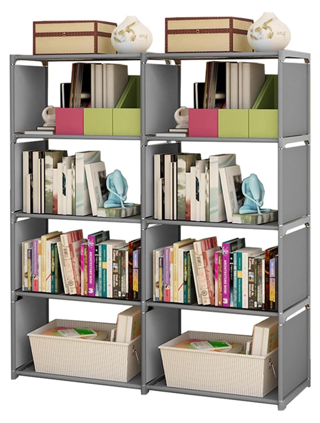 Omgoods 5-Laags Opbergrek met Verstelbare Planken voor Woonkamer, Slaapkamer of Home Office