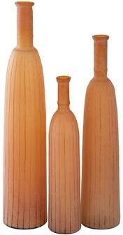 Atlas Lighting and Home Atlas Georgia Set of 3 Narrow Glass Vases