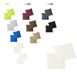 EXKLUSIV HEIMTEXTIL Kissenhülle Kissenbezug Doppelpack mit Reißverschluss hochwertige Jersey Qualität Natur 40 x 40 cm
