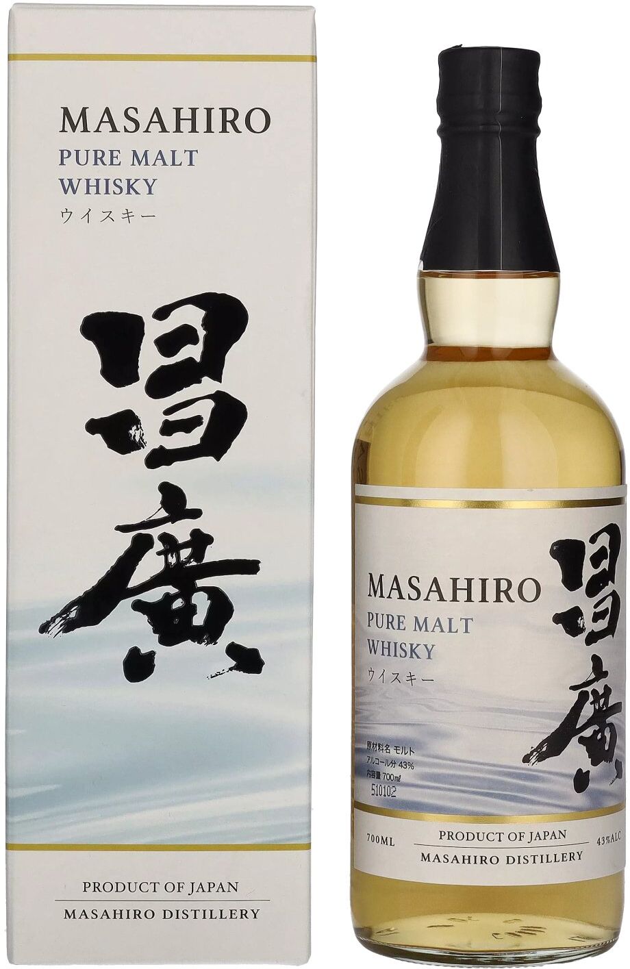Masahiro Pure Malt Whisky 43% Vol. 0,7l in Geschenkbox