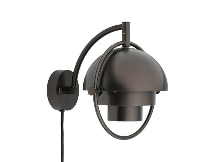 Multi-Line Wandlampe schwarz-messingfarben Metall G9 - GUBI Multi-Lite - Wohnzimmer - Design - Einflammig