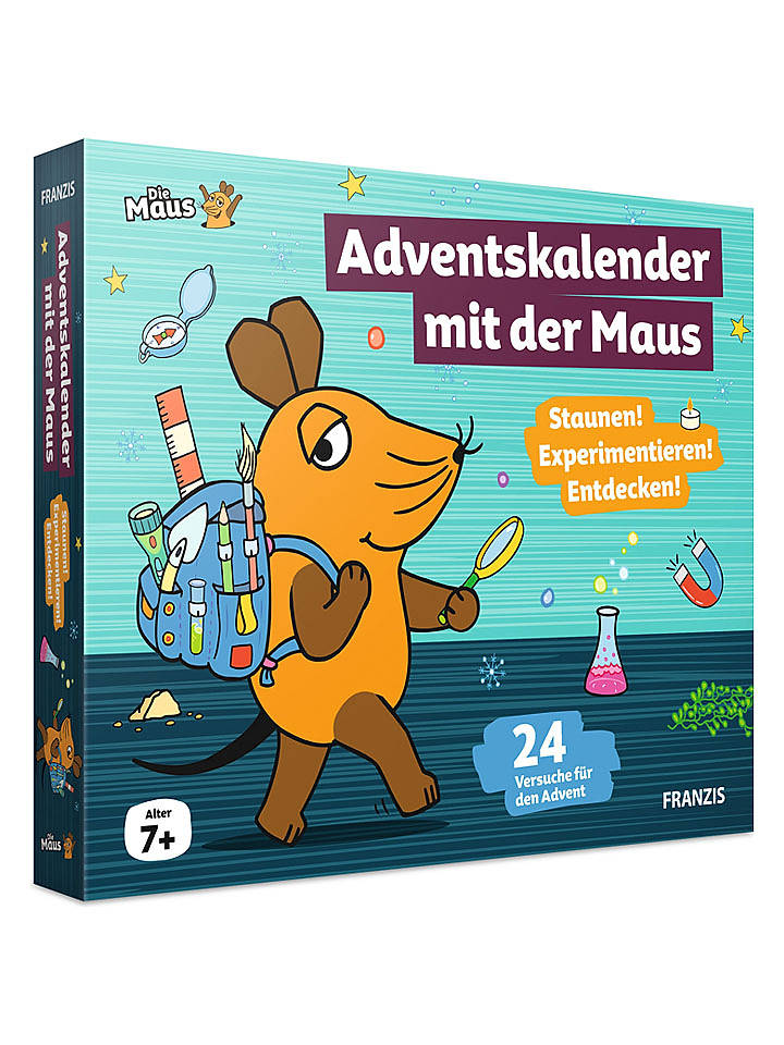 FRANZIS Adventskalender "Forschen und Experimentieren mit der Maus" - ab 7 Jahren - onesize
