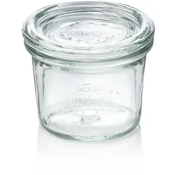 84x Weck Glas Mini-Sturzglas mit Deckel Overturn 35 ml