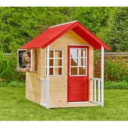 Zwerkules Lolla | Kinder Spielhaus für den Garten | Holz - Natur