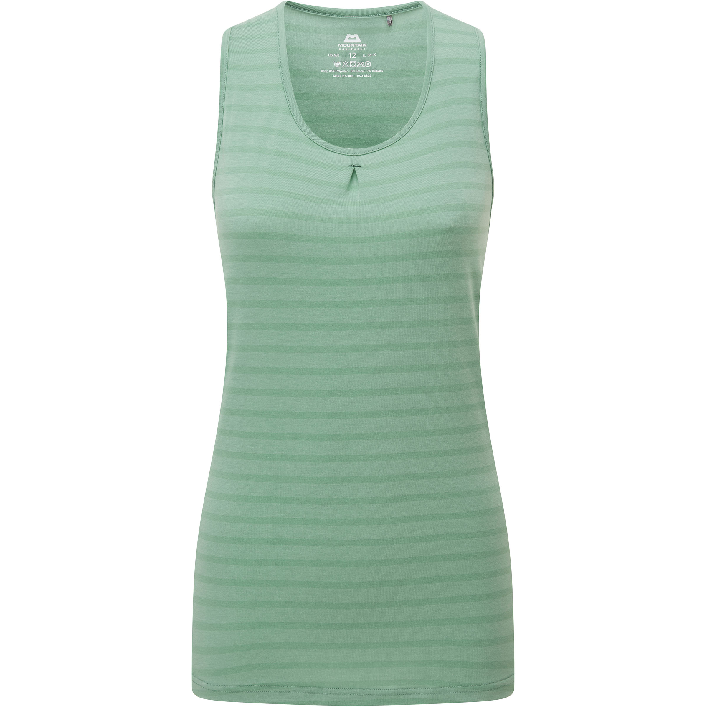Mountain Equipment Equinox Top Damen Tanktops gruen Größe M Trekking Hautfreundlich Lyocell (Tencel)