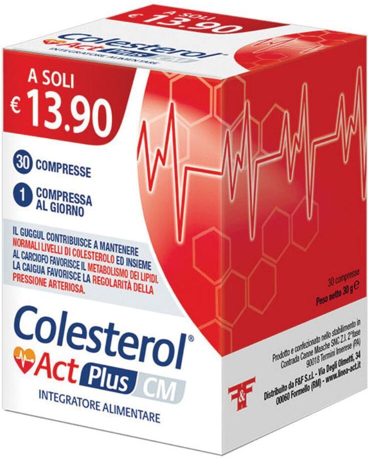 F&F Srl Colesterol Act Plus CM, 30 Compresse
