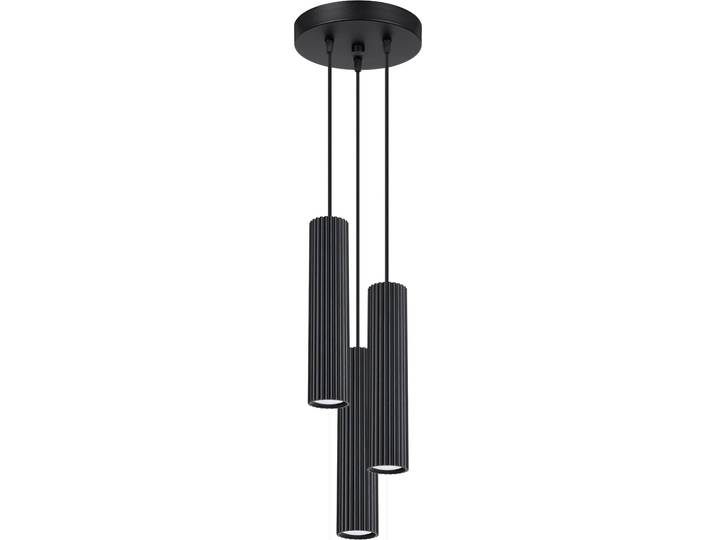 Lampe suspendue KARBON 3P noir 3xGU10 10W aluminium 108x19.5x19.5cm Sollux Lighting