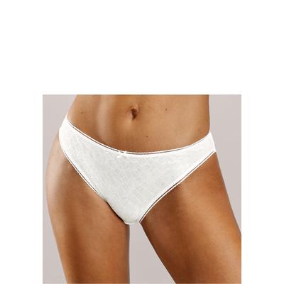 Slip LASCANA "Chiara", Damen, Gr. 48/50, Mesh, beige (cream), Mesh, Obermaterial: 85% Polyamid, 15% Elasthan, figurbetont, Unterhosen Slip, mit graphischem Netz-Muster