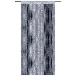 Bestlivings Fadenvorhang Metallic-Streifen silber - silber metallic ca. 140 x 250cm