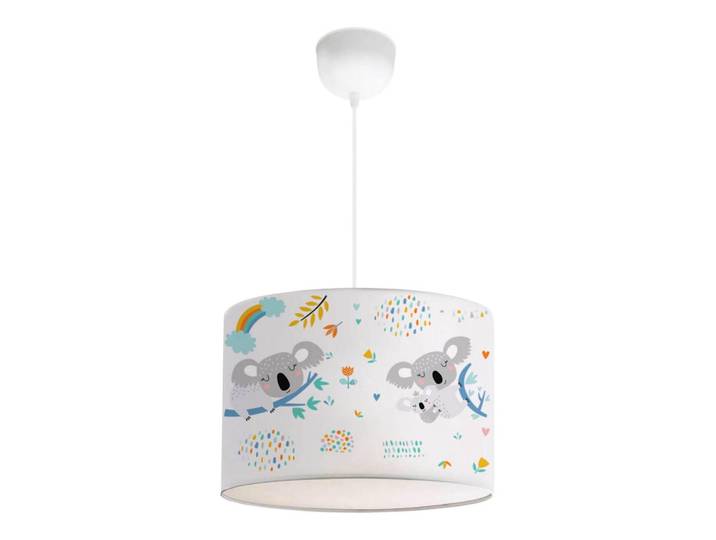 lux.pro Kinderhängeleuchte Rugby, Weiß, Grau, Blau, Rund, E27, 28x70x28 cm, Lampen & Leuchten, Kinderzimmerlampen