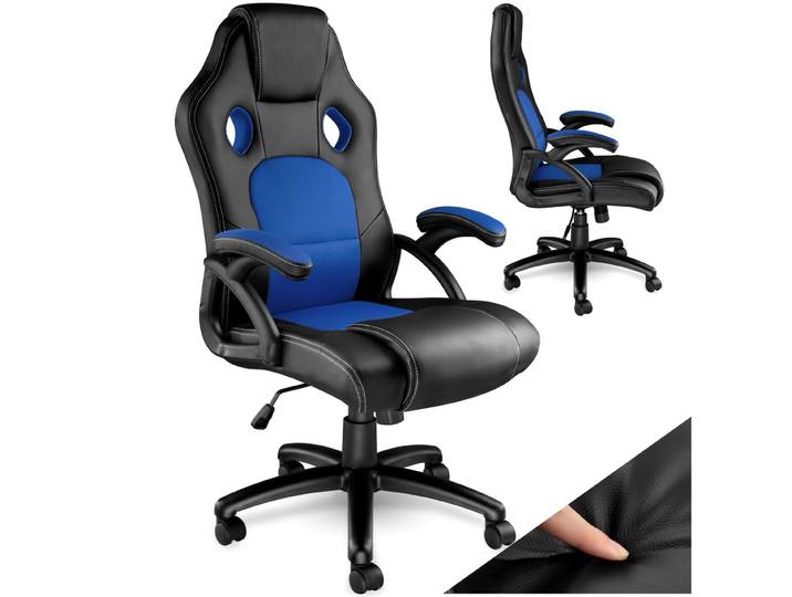 Bürostuhl Tyson - schwarz/blau