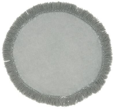 Saro Lifestyle Stonewashed Placemats With Fringed Design (Set of 4)