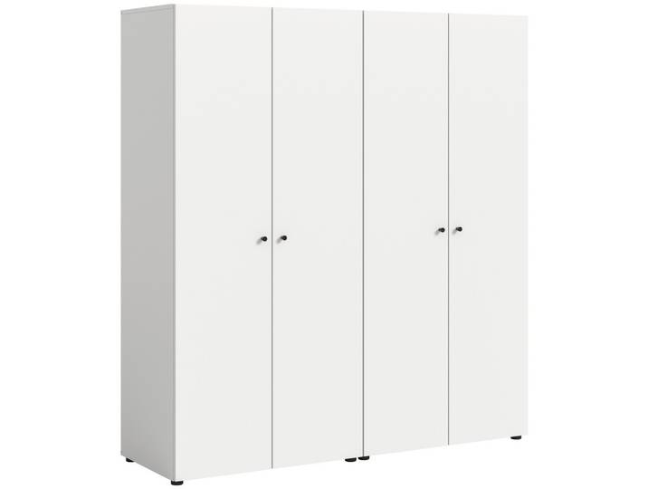 Drehtürenschrank DARWIN ca.160x176x51cm Weiß