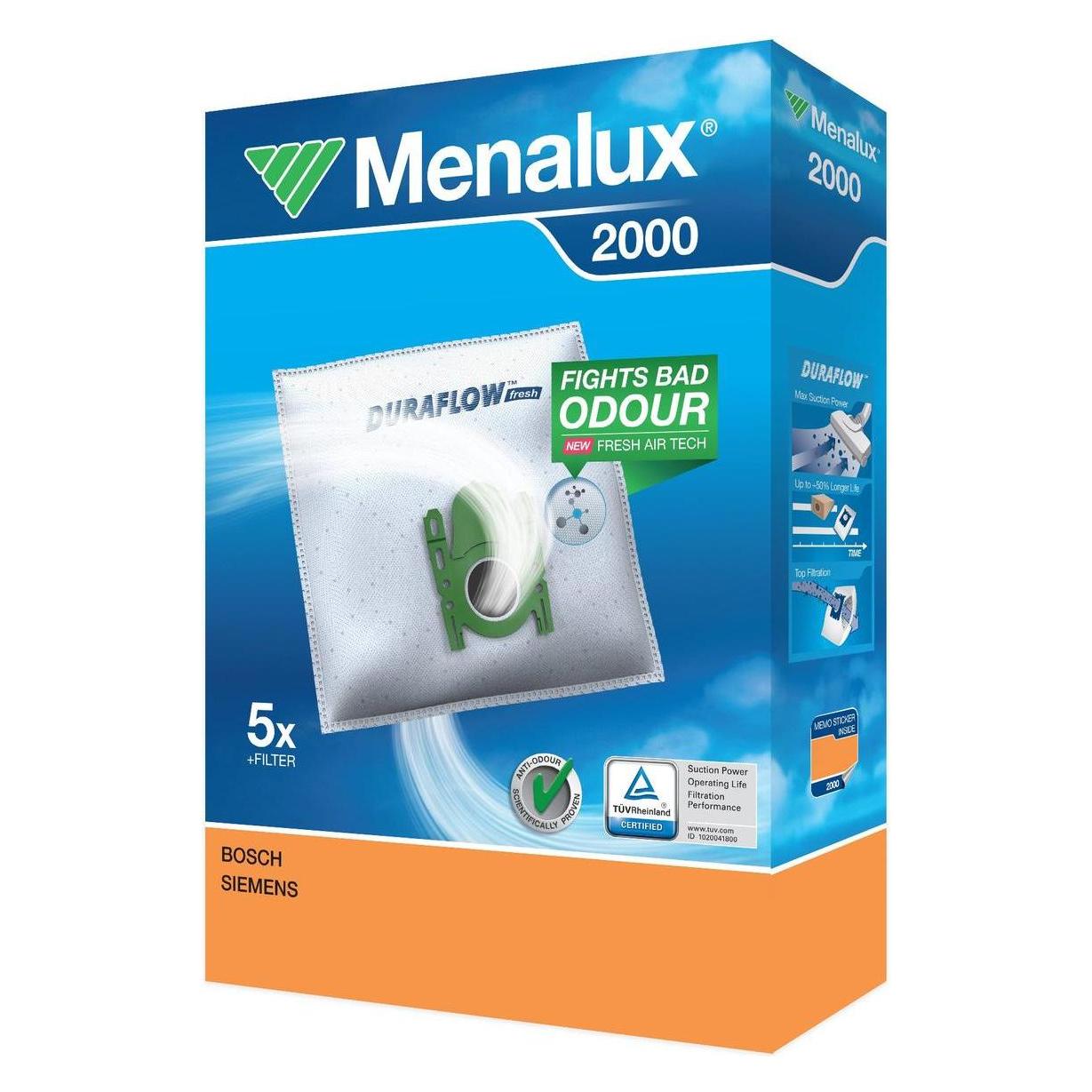 Menalux Staubsaugerbeutel DURAFLOW (5x) (2000)
