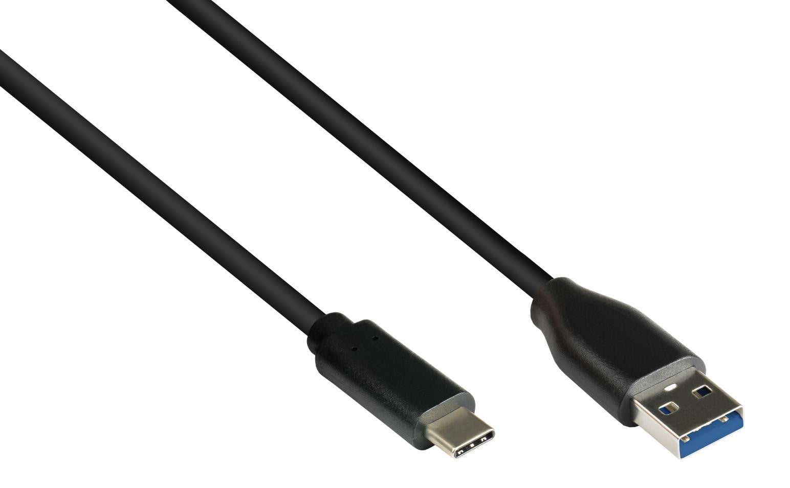 Good Connections GC-M0129 USB 3.0 Kabel A naar USB-C, zwart, 3 m