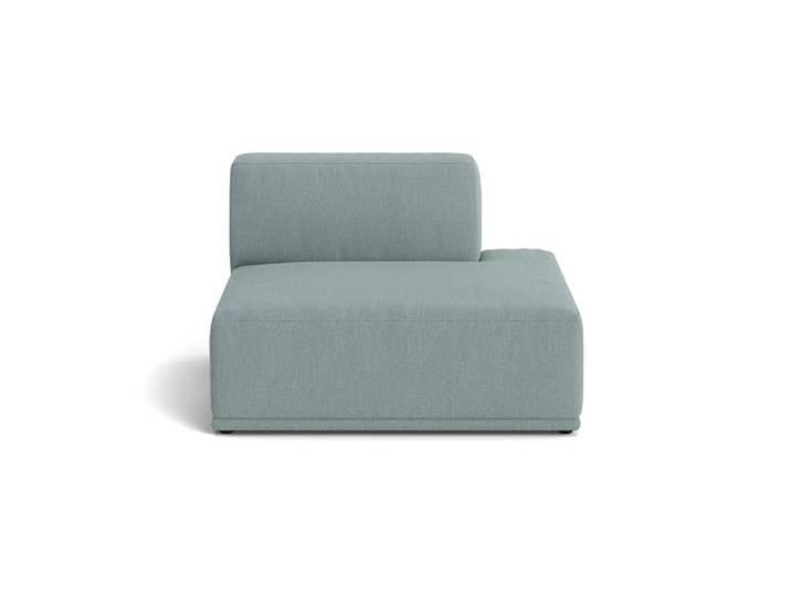Muuto Connect soft modul Re-wool nº 718 bleu clair Sans accoudoirs (D)