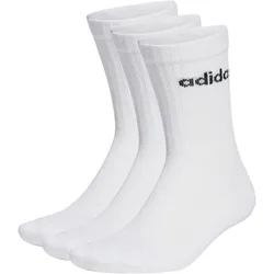 3er Pack adidas Linear Crew Cushioned Socken HT3455 - white/black 46-48
