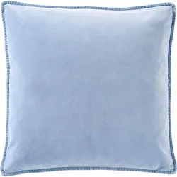 IB Laursen Kissenbezug Velour quadratisch, 52 x 52 cm, cornflower