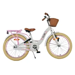 Volare Kinderfahrrad Blossom für Mädchen 20 Zoll Kinderrad in Weiß