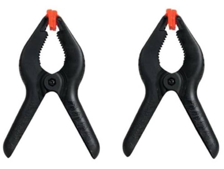 Toolland Lijmklemmen, nylon, 150 mm (6), 2 stuks, snelle sluiting, zwart