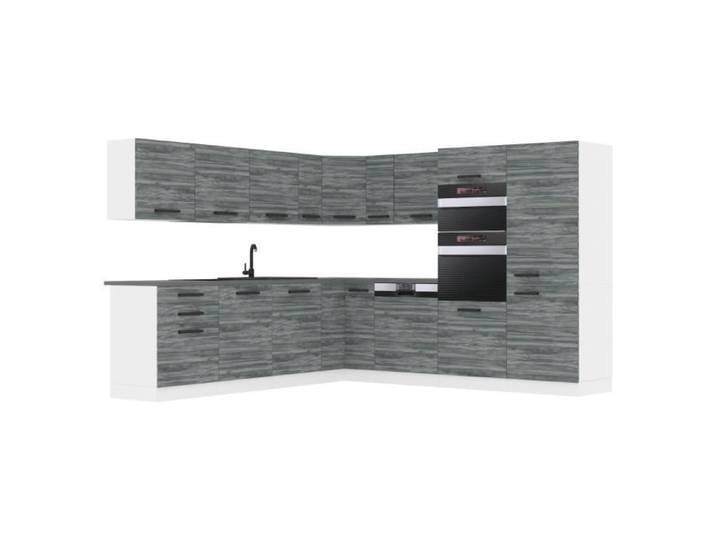 Cuisine Complète - B BELINI GROUP - JANE Muebles - Chêne Glamour - Design Contemporain - 240 cm