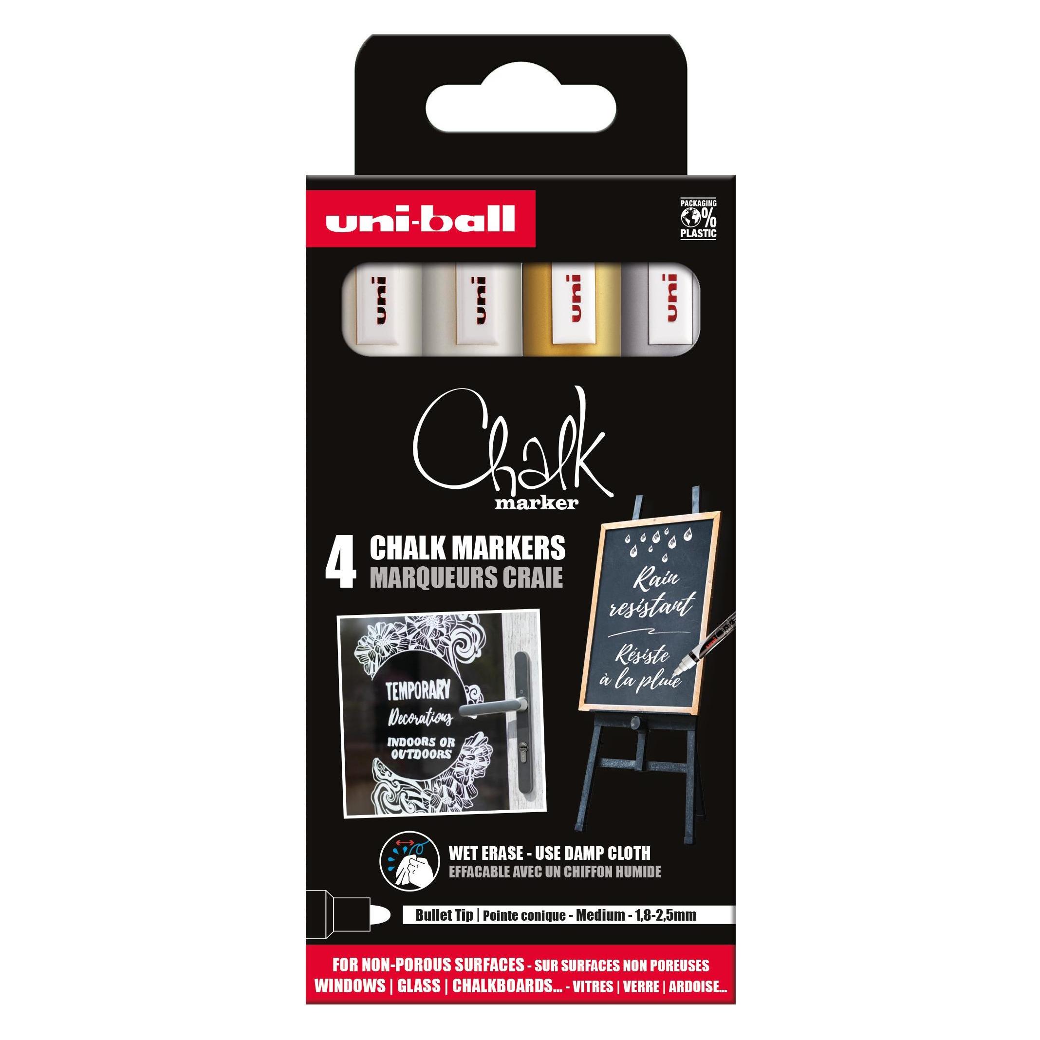 Uni-ball Kreidemarker (4x) (PWE5M/4PFASS46)