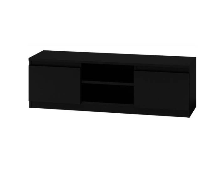 Meuble TV - RTV 120 CM - Noir - 120x40x36 cm - Contemporain