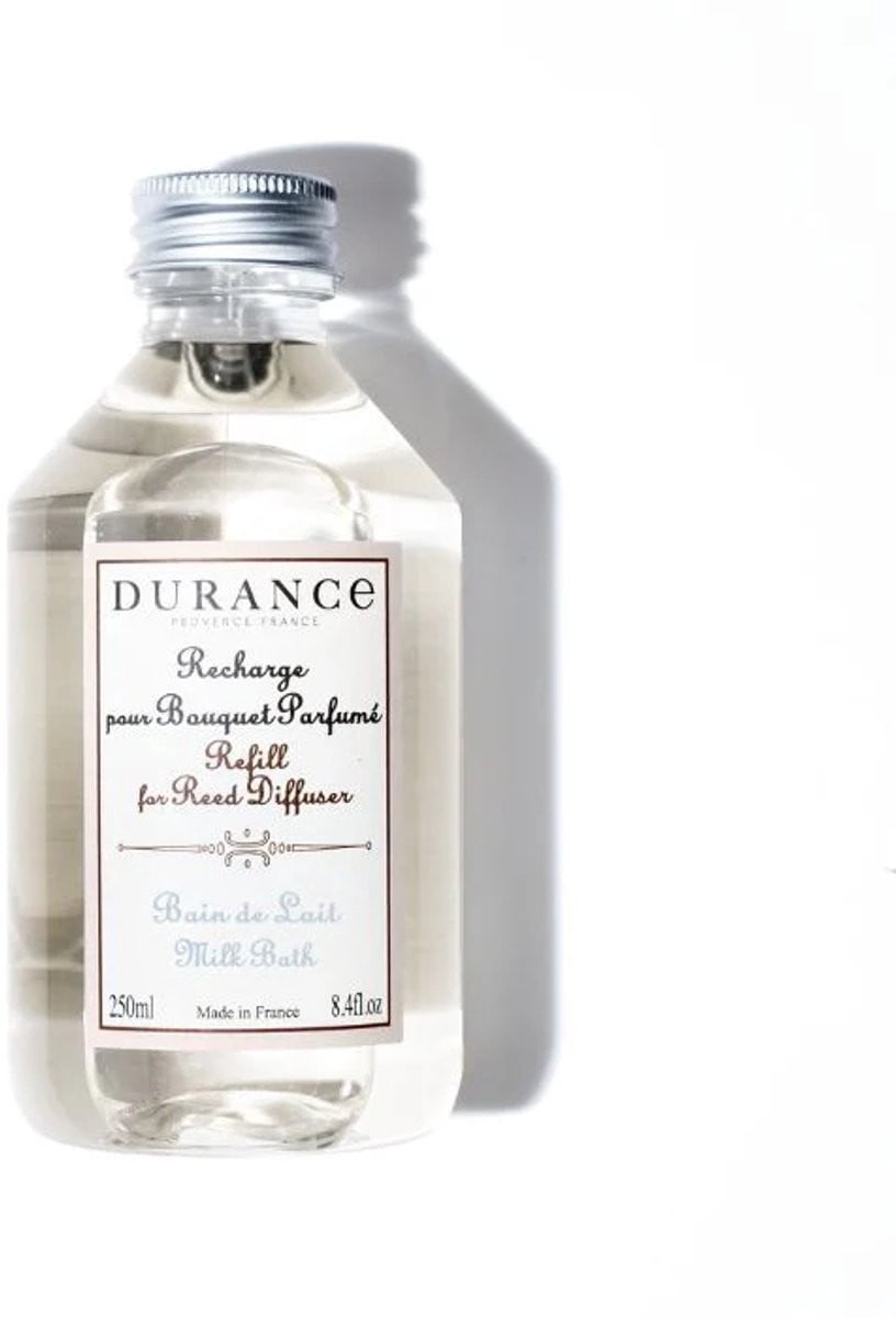 Durance navulling geurstokjes Bain de Lait - 250 ml
