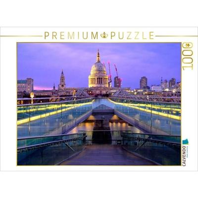 CALVENDO Puzzle Millenium Bridge | 1000 Teile Lege-Größe 64x48cm Foto-Puzzle für glückliche Stunden