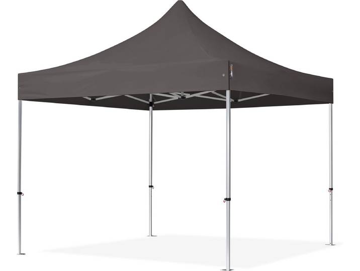 3x3 m Easy Up partytent Vouwpaviljoen\, PROFESSIONAL alu 40mm\, donkergrijs