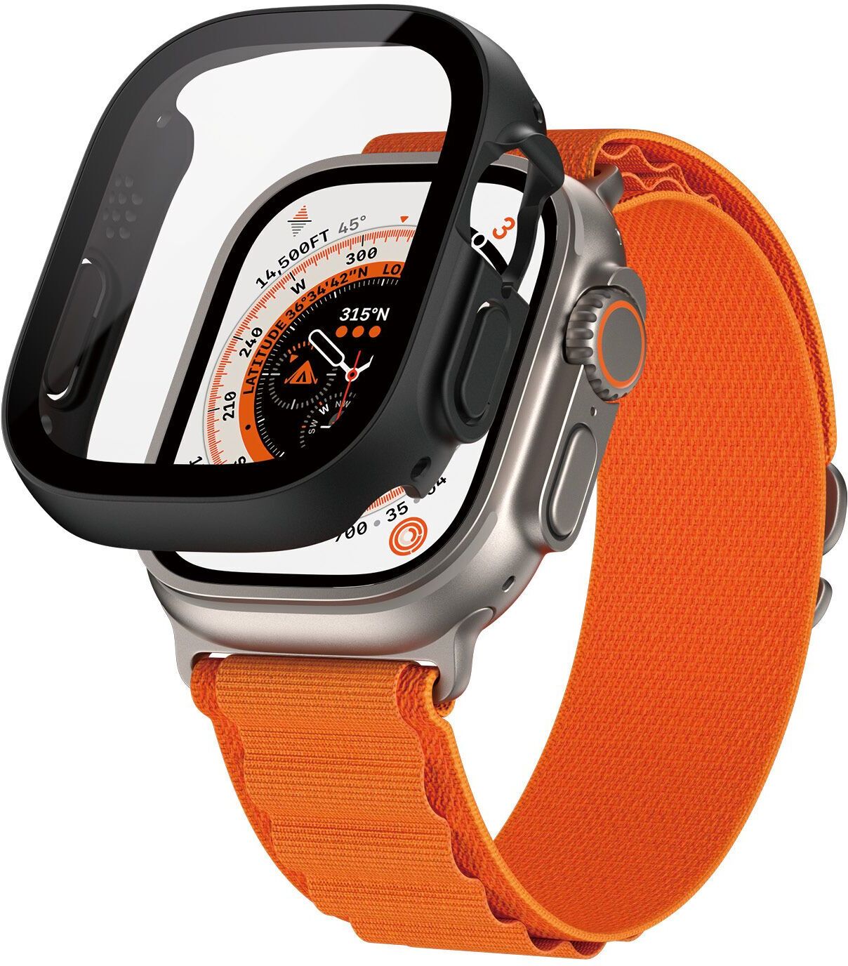 Fodral med skärmskydd Apple Watch   PanzerGlass™   Apple watch Ultra/Ultra 2   Full Body