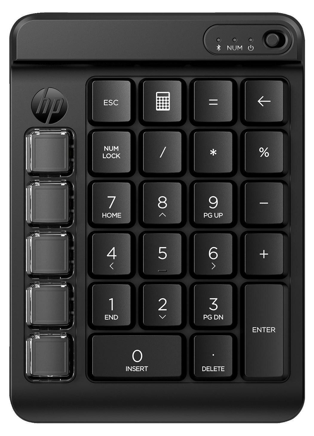 HP 430 Draadloos Bluetooth 5.3 Toetsenbord met 9 programmeerbare toetsen - Engels - Diepzwart