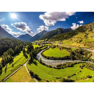 CALVENDO Puzzle Lavin am Inn im Unterengadin | 1000 Teile Lege-Größe 64x48cm Foto-Puzzle für glückliche Stunden