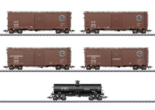 Märklin 045667 Güterwagen AC H0 US-Güterwagen-Set "Southern Pacific" - 5-teilig
