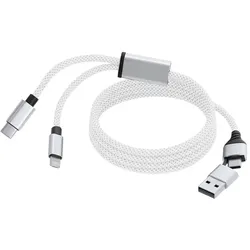 Weißes Ladekabel mit magnetischem Design, um Verwicklungen zu vermeiden