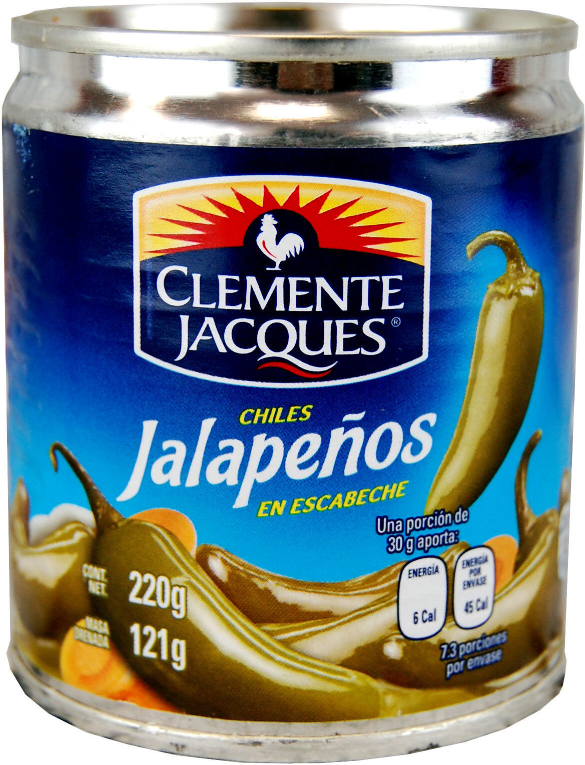 Clemente Jacques Jalapeno Chillies Whole 220g