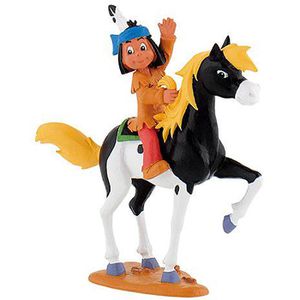 Bullyland Spielfigur Yakari 43355, ab 3 Jahre, Yakari auf kleiner Donner, 8,6 x 9 cm