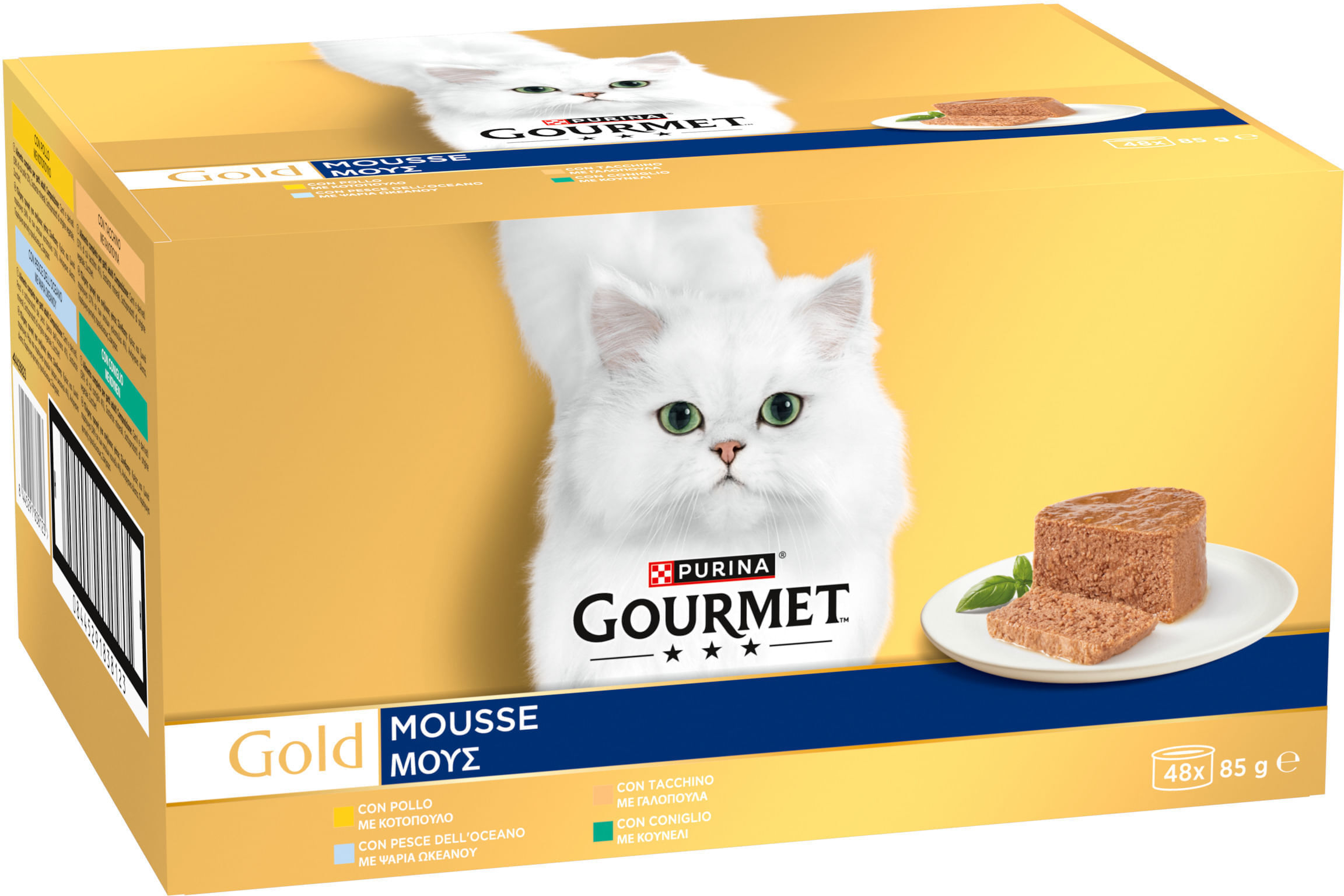 Gourmet Gold Mousse Cat Lattina Multipack 96x85G